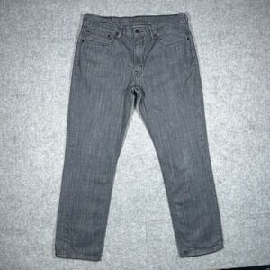 Levi's 511 Denim Jeans Mens 36x32(34x29.5) Grey Slim straight fit Casual